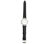 Pilipane Women Mechanical Watch Elegant Rhinestone Decorated Round Dial Leather Strap Luminous Hands Quartz Movement for Outdoor Dating Travel Fashion Accessory