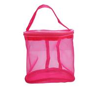Pilipane Yarn Storage Bag Mesh Organizer Lightweight Portable Tote for Knitting Crochet Projects Keep Yarns Safe from Pets Kids Nylon Material Red Purple 12.2x5.3inch 5.1x5.1inch (Red S)