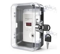 Pilispark CO & Gas Detector Lockbox with 2 Keys Child Safe, Waterproof, Dustproof, Shockproof Maintains the sensitivity of the detector Perfect for home or RV (Pack of 1)