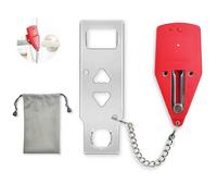Pilispark Portable Door Lock for Travel 2-in-1, Hotel Door Locks for Travelers Security, Door Lock Self-Defense Security Device for Home, Apartment, Hotel, Living Motel, School Dorm, House