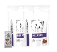 Pill Assist for Small Dogs 2 x 90g Twin Pack - Soft Pill Pockets to Hide Tablets & Capsules - Mouldable Dog Pill Treats for Dogs Under 10kg + AETN Chicken Jerky Treat