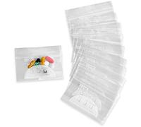 Pill Bag Pouch, Reusable Plastic Pill Organizer Bags, Size 4'' x 2.75" 3 Mil (Pack of 100)