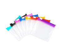 Pill Bags for Travel 56pcs Pill Pouch Bags Reusable Zippered Set Medicine Organizer 7 Colors Translucent