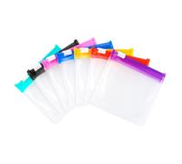 Pill Bags Sliding Buckle, Waterproof Pill Organizer, Reusable Medicine Pouch with Writable Labels and Colorful Partitions 7.5cm Compact Storage for Travel Daily Home 7pcs