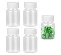 Pill Bottle 4pc Medicine Bottles Clear Pill Bottles Empty with Caps Medicine Containers Plastic Bottle for Liquid Solid Powder(50ML)