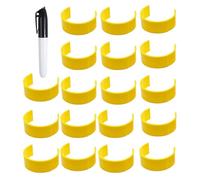 Pill Bottle Clip Set | 18 Pieces Bottle Clamp Bottle Label Clips - Easy Drug Identification, Bottle Label Clip Marking Clips for D Bottles