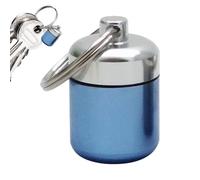 Pill Box - 1.65 Inch Metal Pill Box, Portable Medicine Case | 21G Heavy Duty Metal Pill Box with Hanging Design for Travel Backpack and Organization
