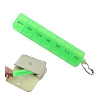 Pill Box - 15 x 3 x 2 cm, Transparent Travel Pill , Portable Dustproof Pill , Mini Pill Sorter, Stylish for