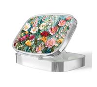 Pill Box-2 Compartment Small Pill Case Portable for Pocket & Purse Single Pill Carrier Pill Container to Hold Vitamins Medication Fish Oil and Supplements BPA-Free