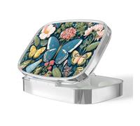 Pill Box-2 Compartment Small Pill Case Portable for Pocket & Purse Single Pill Carrier Pill Container to Hold Vitamins Medication Fish Oil and Supplements BPA-Free