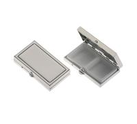 Pill Box 2-Piece Smooth Polished Square 3 x 5.5 x 1.2 cm