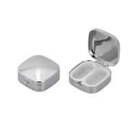 Pill Box 2-Piece Smooth Polished Square 4.5 x 4.5 x 2 cm