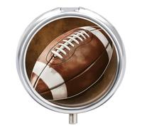 Pill Box 3 Compartment American Football Portable Daily Pill Organizer Travel Medicine Case Vitamin Storage Container