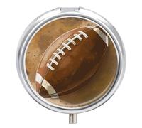 Pill Box 3 Compartment American Football Portable Daily Pill Organizer Travel Medicine Case Vitamin Storage Container