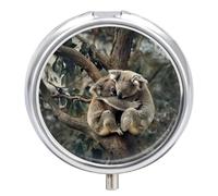 Pill Box 3 Compartment Cute Animal Koala Bears Portable Daily Pill Organizer Travel Medicine Case Vitamin Storage Container