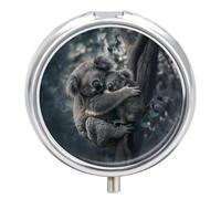 Pill Box 3 Compartment Cute Animal Koala Bears Portable Daily Pill Organizer Travel Medicine Case Vitamin Storage Container