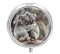 Pill Box 3 Compartment Cute Animal Koala Bears Portable Daily Pill Organizer Travel Medicine Case Vitamin Storage Container