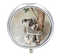 Pill Box 3 Compartment Cute Animal Koala Bears Portable Daily Pill Organizer Travel Medicine Case Vitamin Storage Container