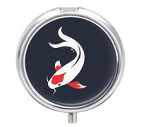 Pill Box 3 Compartment Fish Japan Style Portable Daily Pill Organizer Travel Medicine Case Vitamin Storage Container