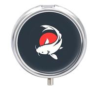 Pill Box 3 Compartment Fish Japan Style Portable Daily Pill Organizer Travel Medicine Case Vitamin Storage Container