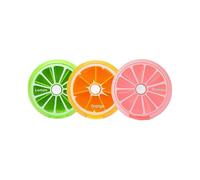 Pill Box 3 Times a Week 7 Compartments Large Pill Organizer (1 lemon 1 orange 1 Pomelo)