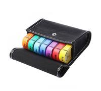 Pill Box | 7 Day 28 Compartments Pill Box Organiser with Storage Bag | Travel Tablet Box | Weekly Travel Pill Container Portable Daily PU Leather Bag Pill Case Holder for & Meds