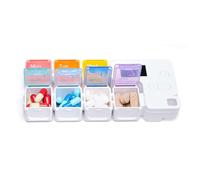 Pill Box - 7 Day Intelligent Reminder Storage Container - Daily Pill Dispenser Portable Pencil Case - For Home School Outdoor Travel Camping Holiday Roadtrip Men Women Children