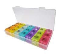 Pill Box ~ 7 Day Medication Storage Case (21 Slot Pill Case Days)