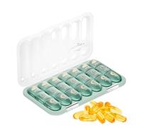 Pill Box 7 Day,Medication Storage | Pill Case 3 Times A Day,for Seniors Travelers Caregivers Daily Routine Home Office Gym Camping Vacation Business Trip