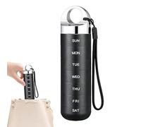 Pill Box 7 Day Metal Supplement Container