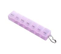 Pill Box 7 Day - Weekly Pill Box Organiser | Pill Organizer Weekly | Clear Travel Pill Organizer | Dustproof Pill Organizer, M-ini Pill Sorter, Stylish Medicine Organizer For Travel, Medication, Purse