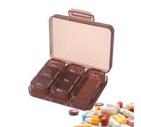 Pill Box 7 Day - Weekly Pill Container, Small Ṕill Dispenser | Travel Medicine Storage System, Compact P̀Ill Organizer Solution for Supplements Fish Oil Daily Use