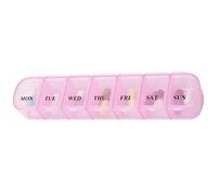 Pill Box 7 Days, Box, 7 Days, Compartments, Easy to Open, On the Go, for Families, Schools, Camping Trips, Hikes, Picnics, Outdoor Holidays