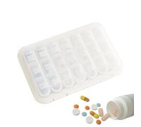 Pill Box,Airtight Supplements Storage Dispenser | Medicine Organizer For Pills Container,Suitable For Kids, Seniors, Elderly, Dads, Moms And Pets