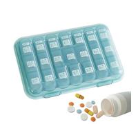 Pill Box | Airtight Travel Box,Portable Medication Organizer,for Kids, Seniors, Pets, Father, Mom, Elderly