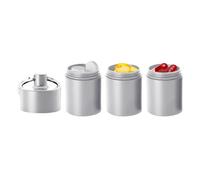 Pill Box | Airtight Waterproof Storage Container, Personal Tablet Storage Box | For Supplements Office School Travel Camping Hiking Fishing Sports Picnic