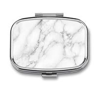 Pill Box Black and White Marble Pill Box Pill Box Rack Small Jewelry Storage Box Retro Medicine Vitamin Pill Storage Box