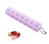 Pill Box | Clear Daily Dust-proof Medicine Organizer, Mini Medication Storage for Fish Oils, Supplements, Provides a Perspective for the Perspective for a