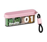 Pill Box, Daily Pill Organiser for Travel, Multi-Compartment Medicine Box for Daily Use, Work, Travel, Camping