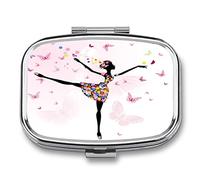 Pill Box Dancing Girl Pill Box Pill Box Rack Small Jewelry Storage Box Retro Medicine Vitamin Pill Storage Box