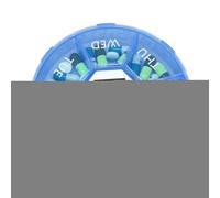 Pill Box - Electronic Pill Box with Timer with 7 Compartments - Medicine Container with Reminder for Daily Use Travel Home Work Hospital Outdoor