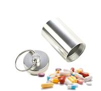 Pill Box Keychain - Compact Pill Container, Travel Ṕill Holder | Portable Medication Storage System, Keychain P̀Ill Organizer Solution for Kids Seniors Adults Everyday Use