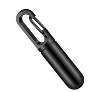 Pill Box Keyring Stainless Steel K- Portable Pill Dispenser Key Ring Waterproof Pill Keychain for Outdoor Travel Camping