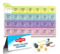 Pill Box Large Daily Tablet Organiser 7 Day Night Holders Travel Dispenser Boxes