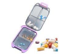 Pill Box | Medication Holder with Compartments, Travel Daily Compartments for Home, Office, Hiking Use