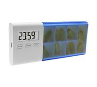 Pill Box - Pill Box 155 g | Pi'l Daily Box, Portable Automatic Medicine Dispenser for Elderly People with USB Alarm, Organizer 7 Compartments Alarm Vibration Sparkly Alert Displ