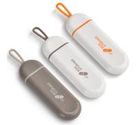 Pill Box Pill Box Small for Travelling, Pill Box for Vitamins, Medicines, Pills, Good Sealing Performance, Preservation of Medical Properties (3 Packs)