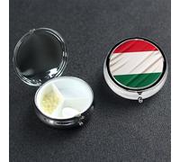 Pill Box Pill Case 3 Compartment Small Pill Organizer for Purse & Pocket Travel Pillbox Italy Flag Cute Medicine Organizer Pill Container Holder to Hold Vitamins Fish Oil