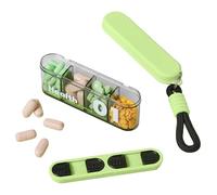 Pill Box | Pill Holder for Purse,Medication Container, Tablet Medicine Holder for Home Work Camping- Vacation -Daily- Use