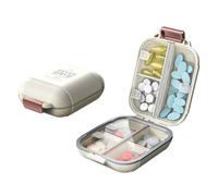 Pill Box, Pill Organiser, Medicine Box, Sealing Weekly Pill Organiser with 7 Compartments, Portable Pill Box for Travel for Storing Dietary Supplements and Medicines